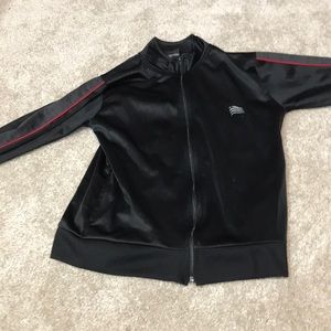 Black and red sweatshirt